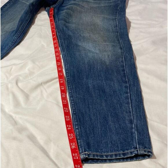 HOLLISTER Whisker Denim Blue Jeans Straight Leg Womens Size 11 - Picture 16 of 16